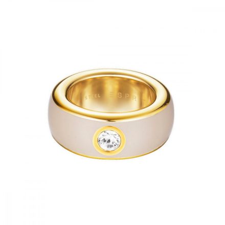 Esprit Női gyűrű nemesacél arany Fancy bézs ESRG12194L1 53 (16.8 mm Ø)