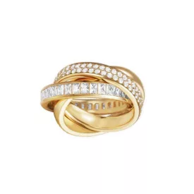   Esprit Női gyűrű nemesacél arany Tridelia cirkónia ESRG02258B1 57 (18.1 mm Ø)