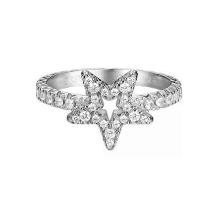 Esprit Női gyűrű ezüst cirkónia Brilliance Star ESRG92001A1 54 (17.2 mm Ø)