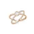 s.Oliver ékszer Női gyűrű ezüst Roségold cirkónia X-gyűrű 201514 52 (16.5 mm Ø)