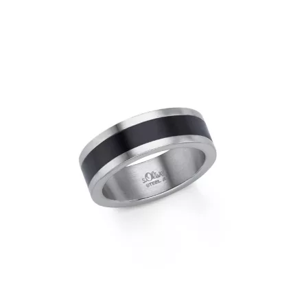 s.Oliver ékszer férfi gyűrű nemesacél bicolor 201507-1 60 (19.1 mm Ø)