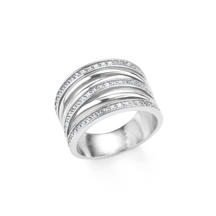 s.Oliver ékszer Női gyűrű nemesacél ezüst cirkónia 201515-s 54 (17.2 mm Ø)