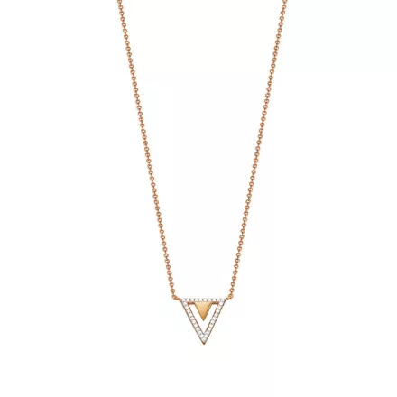 Esprit Női Lánc nyaklánc nemesacél rosegold cirkónia JW50215 ESNL03115D420