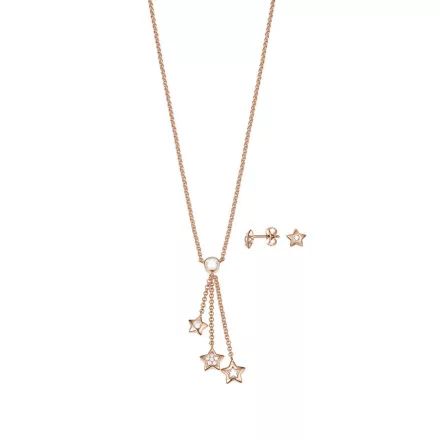 Esprit Női Lánc Ékszer szett JW52884 ezüst rosegold cirkónia Stern ESSE01033C400