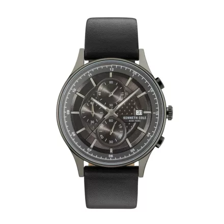 Kenneth Cole új York férfi óra karóra Chronograh bőr KC15101002