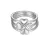Esprit Női gyűrű Stapelring ezüst cirkónia Lucky Love ESSE91014A 57 (18.1 mm Ø)