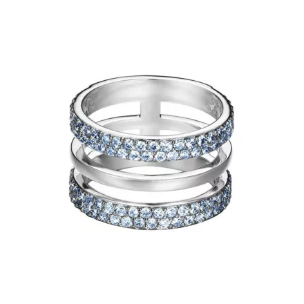 Esprit Női gyűrű nemesacél ezüst cirkónia kék ESRG02784D 54 (17.2 mm Ø)