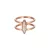 Esprit Női gyűrű nemesacél rosegold cirkónia Exclusive ESRG12856C 59 (18.8 mm Ø)