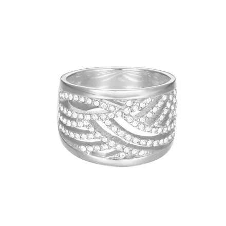 Esprit Női gyűrű nemesacél ezüst JW50236 cirkónia ESRG02688A1 57 (18.1 mm Ø)