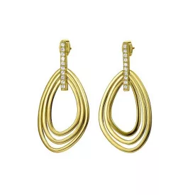   Joop Női fülbevaló ékszer nemesacél arany csíkok JPER00002B000