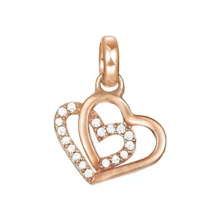 Esprit nyaklánc kiegészítő Charms gyöngy nemesacél rosegold JW50247 cirkónia ESCH01568C000