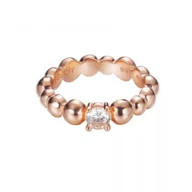   Esprit Női gyűrű ezüst rosegold cirkónia Solo Pellet ESRG92321C1 50 (15.9 mm Ø)