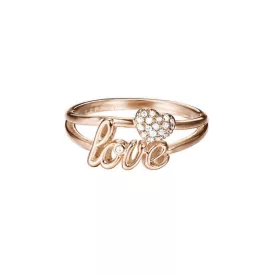   Esprit Női gyűrű Messing JW52882 rosegold LOVE/Herzen ESRG02773C1 57 (18.1 mm Ø)