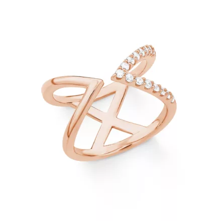 s.Oliver ékszer Női gyűrű ezüst rosegold cirkónia X 201860 52 (16.5 mm Ø)