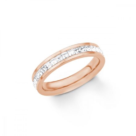 s.Oliver ékszer Női gyűrű nemesacél IP rosegold 201855 54 (17.2 mm Ø)