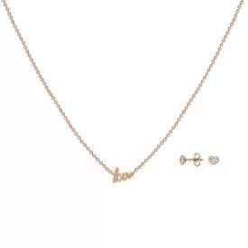   Esprit Női Lánc Ékszer szett JW52882 nemesacél rosegold Love szív ESSE01031C420