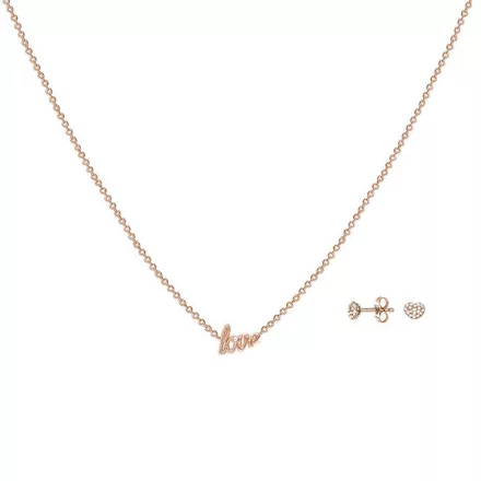 Esprit Női Lánc Ékszer szett JW52882 nemesacél rosegold Love szív ESSE01031C420