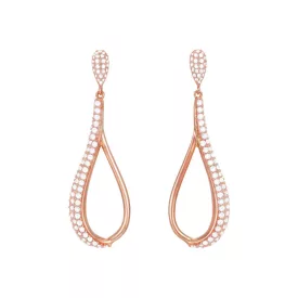   Esprit Női fülbevaló ékszer ezüst rosegold cirkónia Daria ELER93073C000