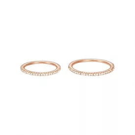   Esprit Női gyűrű szett ezüst rosegold cirkónia ESSE91010C1 53 (16.8 mm Ø)