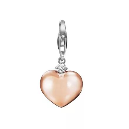 Esprit nyaklánc kiegészítő Charms ezüst rosegold cirkónia Shades of love ESCH91389B000