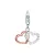 Esprit nyaklánc kiegészítő Charms ezüst rosegold cirkónia Love Connection ESCH91536D000