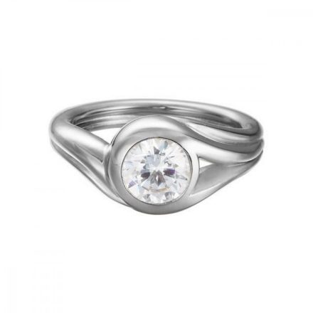 Esprit Női gyűrű ezüst Glamour Solitaire cirkónia ESRG92036A1 54 (17.2 mm Ø)