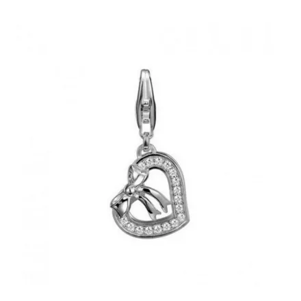Esprit nyaklánc kiegészítő Charms ezüst cirkónia Love Bow ESCH90871A000