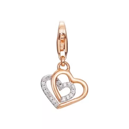 Esprit nyaklánc kiegészítő Charms ezüst rosegold promise of love ESCH91568B000