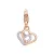 Esprit nyaklánc kiegészítő Charms ezüst rosegold promise of love ESCH91568B000