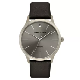   Kenneth Cole új York férfi óra karóra analóg bőr KC15111010
