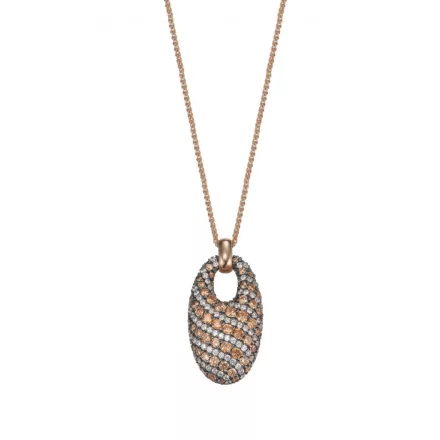 Joop Női Lánc nyaklánc ékszer ezüst rosegold cirkónia EXTREME PAVÈE JPNL90750C420