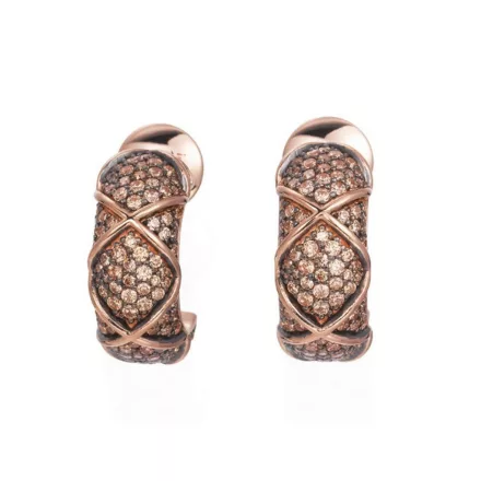 Joop Női fülbevaló ékszer ezüst rosegold cirkónia Mosaics JPER90306C000