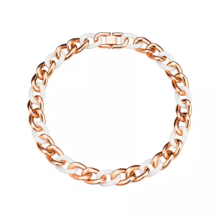 Esprit Collection Női Lánc nemesacél rosegold fehér CERAMIA ELNL11855C420