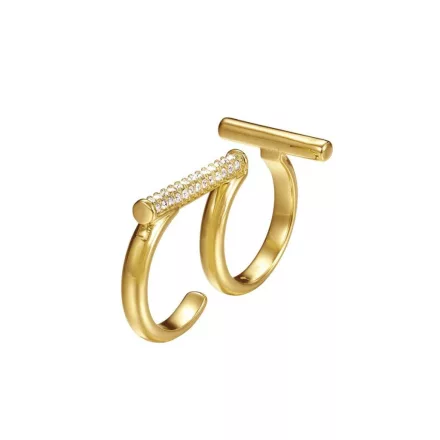 Joop Női gyűrű nemesacél arany Delicate Doppelring JPRG00006B1 56 (17.8 mm Ø)