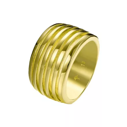 Joop Női gyűrű nemesacél arany csíkok JPRG00001B1 56 (17.8 mm Ø)