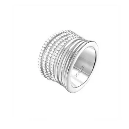 Joop Női gyűrű nemesacél ezüst cirkónia JPRG00015A1 56 (17.8 mm Ø)