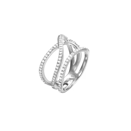 Joop Női gyűrű nemesacél ezüst cirkónia Refined JPRG00796A1 56 (17.8 mm Ø)