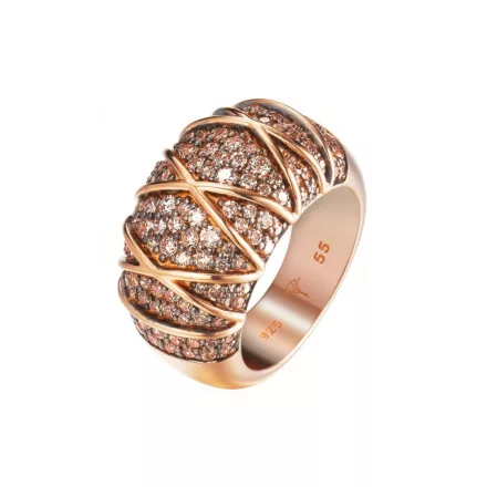 Joop Női gyűrű ezüst rosegold cirkónia MOSAICS JPRG90724C 59 (18.8 mm Ø)