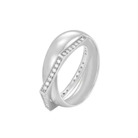 Joop Női gyűrű ezüst cirkónia Edged JPRG90779A 55 (17.5 mm Ø)