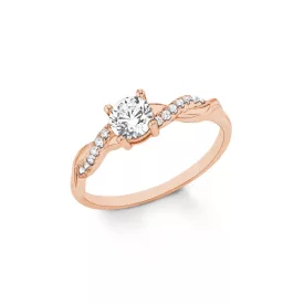   s.Oliver ékszer Női gyűrű ezüst rosegold cirkónia 202100 52 (16.5 mm Ø)