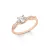 s.Oliver ékszer Női gyűrű ezüst rosegold cirkónia 202100 50 (15.9 mm Ø)
