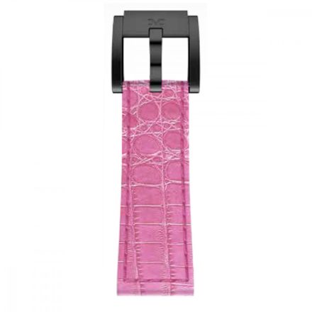 TW Marc Coblen karkötő Uhrenband bőr 22 mm Kroko rózsaszín LB_P_K_B