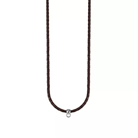 Esprit Női Lánc bőr barna ezüst Charmskette 75 cm ESNL92070B750