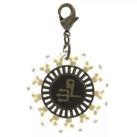 Konplott nyaklánc kiegészítő medál Zodiac Aquarlus/Wassermann M réz/ezüst