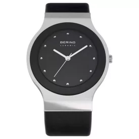   Bering Unisex férfi női óra karóra vékony kerámia - 32538-442 bőr