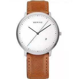   Bering férfi óra karóra vékony klasszikus - 11139-504-s bőr