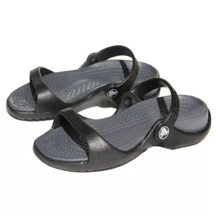 Crocs Schuhe Cleo fekete-charcoal Gr.34-35 W5