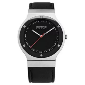   Bering Unisex férfi női óra karóra vékony kerámia - 32538-448 bőr