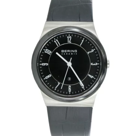 Bering Unisex férfi női óra karóra vékony kerámia - 32235-447 bőr Kroko