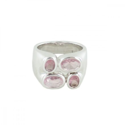 Esprit Női gyűrű ezüst sugárzó lila rózsaszín ESRG90861A1 53 (16.8 mm Ø)